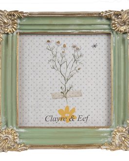 SMALL GREEN AND GOLD PHOTO FRAME