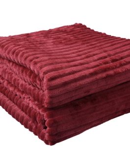 SNUGGLY DEEP RED THROW