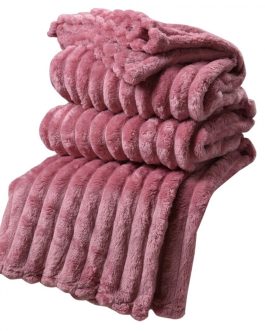 SNUGGLY ROSE PINK THROW