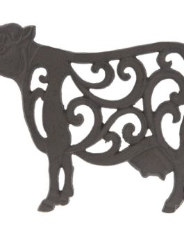 BROWN COW METAL TRIVET